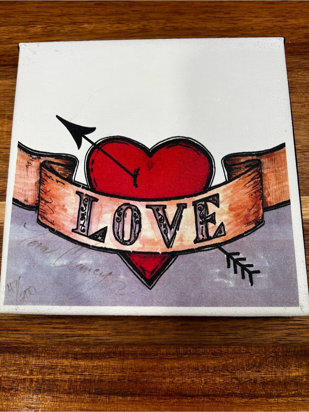 Brighton Red Heart LOVE Wall Art by Tom Clancy